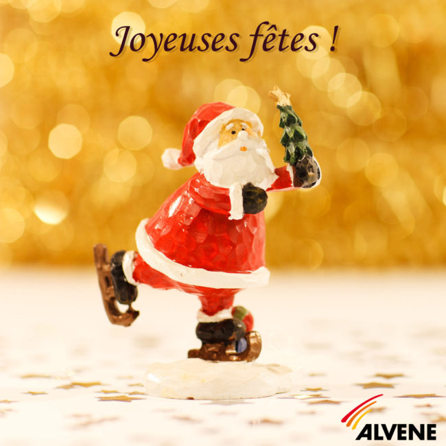 Joyeuses fêtes 2019 carré Père Noël